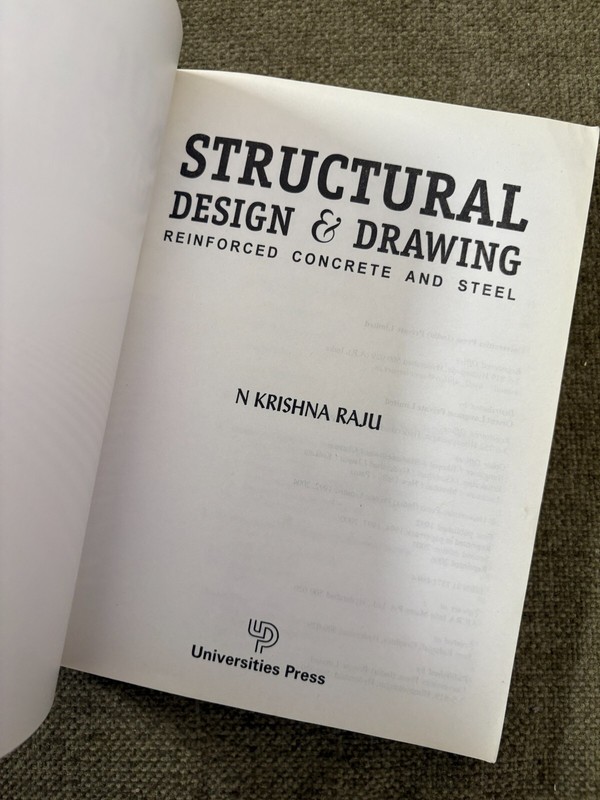 📘 Structural Design & Drawing N. Krishna Raju 2004 3rd Ed. VG 📬 Free UK Post gallery