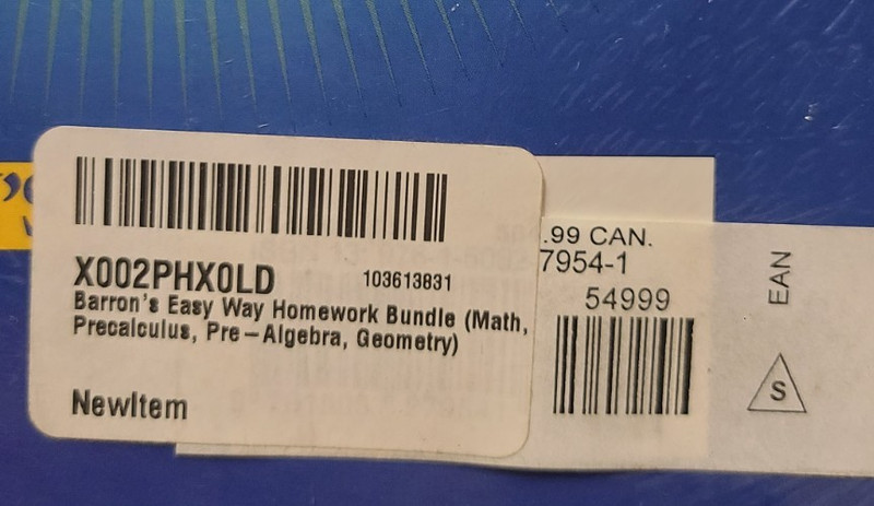 Barron's Easy Way Homework Bundle: Math, Precalculus, Pre-Algebra, Geometry gallery