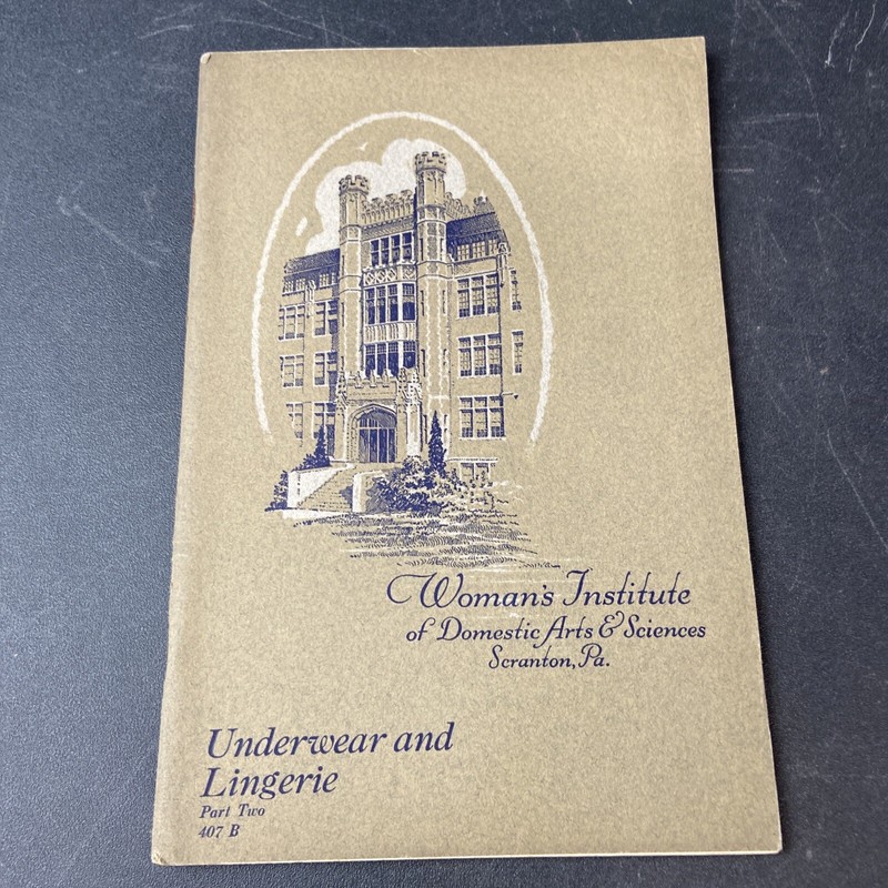 Underwear And Lingerie Part 2 #407B Womens Institute Of Domestic Arts & Sciences