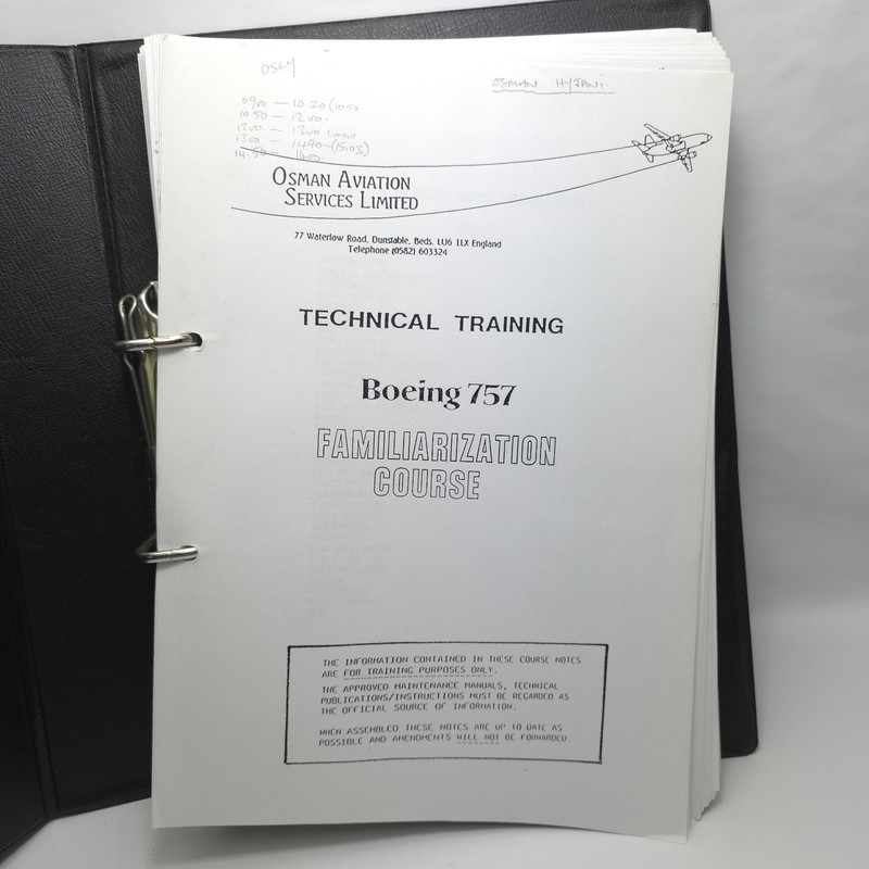 Boeing 757 Technical Training Manual Folder Osman Aviation 560 Pages