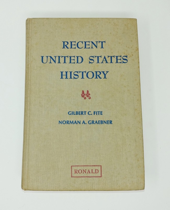 Gilbert C. Fite United States History 1972 Hardcover Ronald Press Company 1st ed