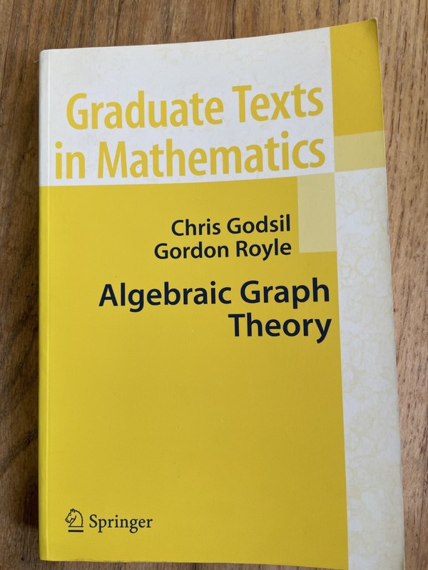 Algebraic Graph Theory Godsil & Royle PB Graduate Texts in Mathematics -used