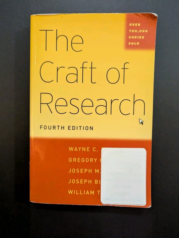 The Craft of Research Fourth Edition Paperback University of Chicago Press