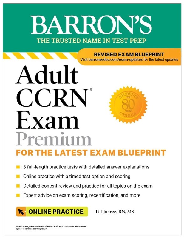 Adult CCRN Exam Premium: Study Guide for the Latest PB USA STOCK