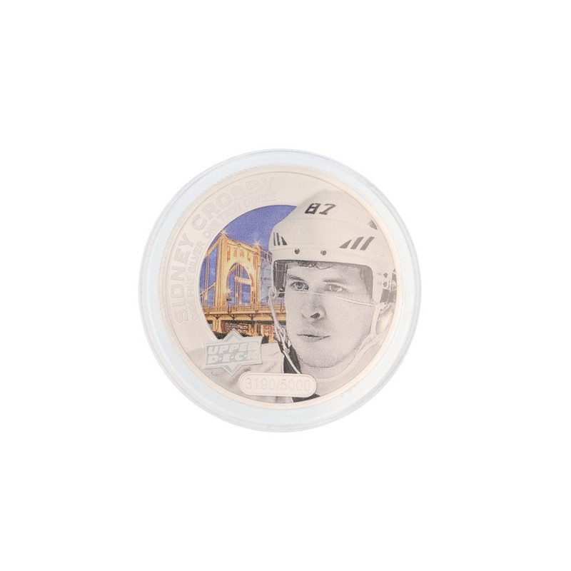 2017 $5 Grandeur Upper Deck Hockey Silver Coin Cook Islands 1 oz .9999 Silver gallery