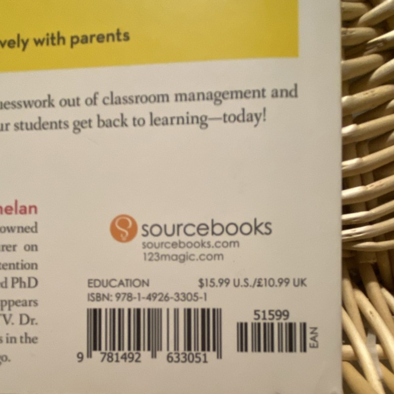 1-2-3 Magic in the Classroom by Phelan & Schonour, Sourcebooks, Discipline gallery