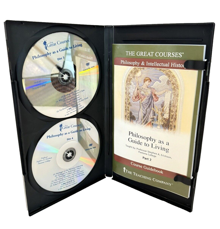 Philosophy as a Guide to Living DVD SET + Guidebook PART 2 ONLY Great Courses