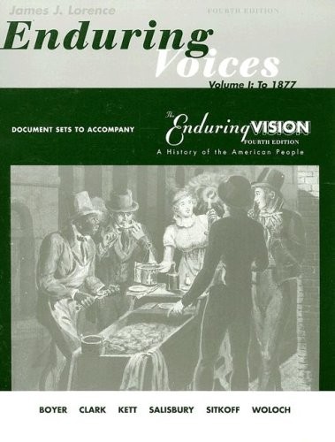 Document Sets, Volume 1 for Boyer/Clark/Halttunen/Hawley/Kett/Ri