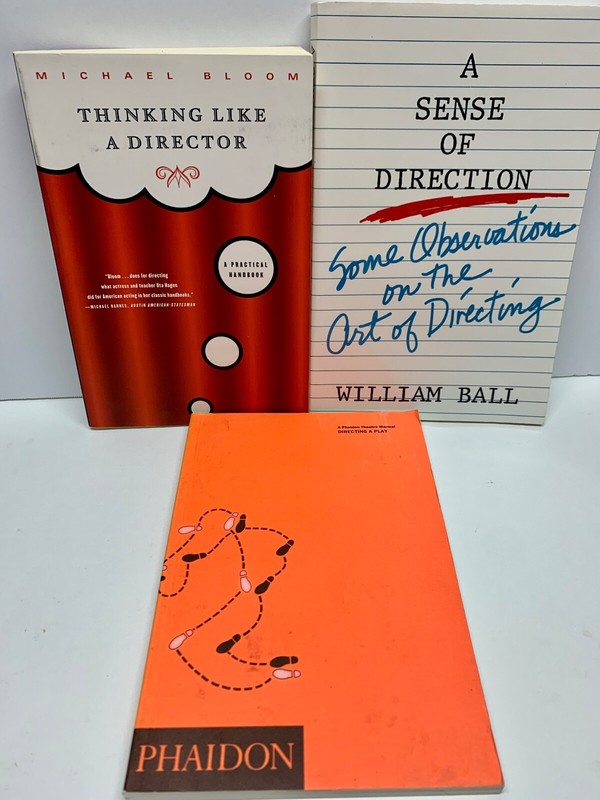 Lot of 3 Books on Stage Direction – Michael Bloom, William Ball, & Phaidon