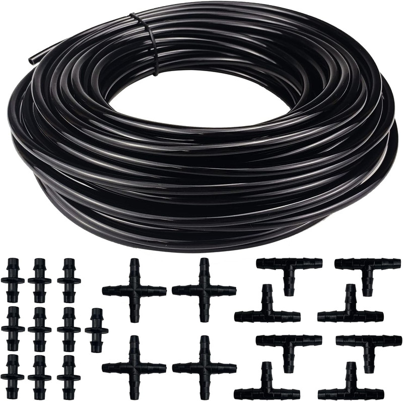 Tubo Di Irrigazione Da Giardinaggio Da 20 Metri, Tubo in PVC Da 4/7 Mm, Sistema