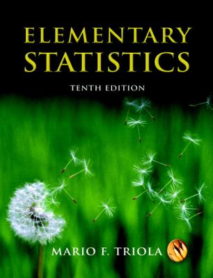 Elementary Statistics by Mario F. Triola With CDs 2008 Textbook Pearson