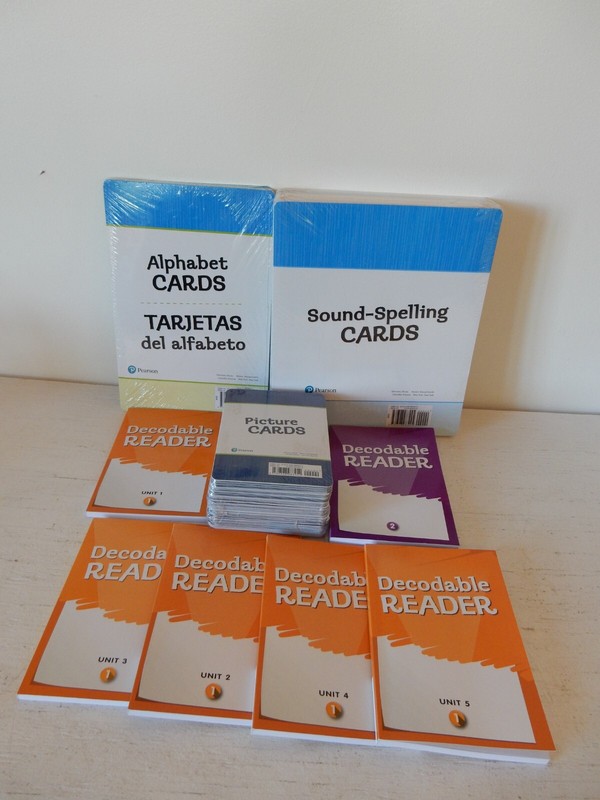 Pearson Lot Bundle – Decodable Reader 1 Units 1-5 & Grade 2 + Fact. Sealed Cards