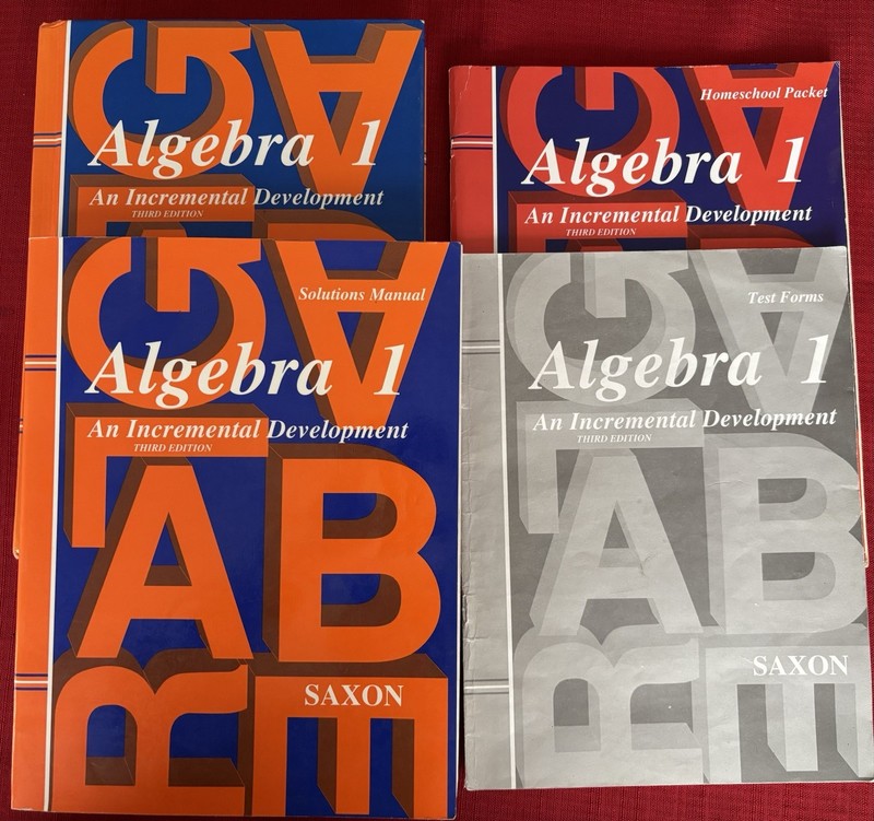 Saxon Algebra 1 Incremental Development 3rd Ed Homeschool+Solutions+Tests