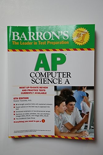 Barron’s AP Computer Science A, 6th…, Teukolsky, Rose