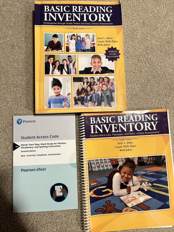 Basic Reading Inventory Textbook With Word List Book W/ Unused Online Acces Code