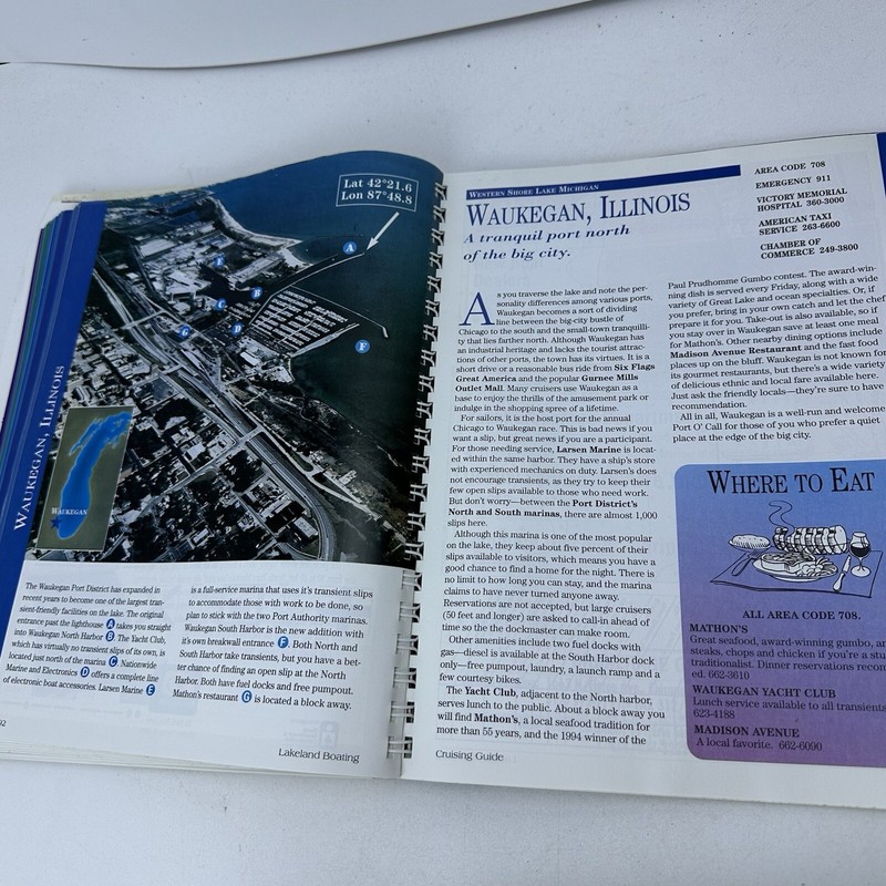 Lakeland Boating Ports O' Call Lake Michigan Spiral Soft Cover 1995 Cruising gallery