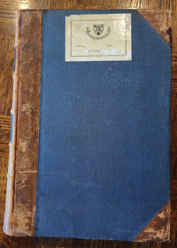 1872 Volume #1 of "The Lancet" medical journal, leather bound gallery
