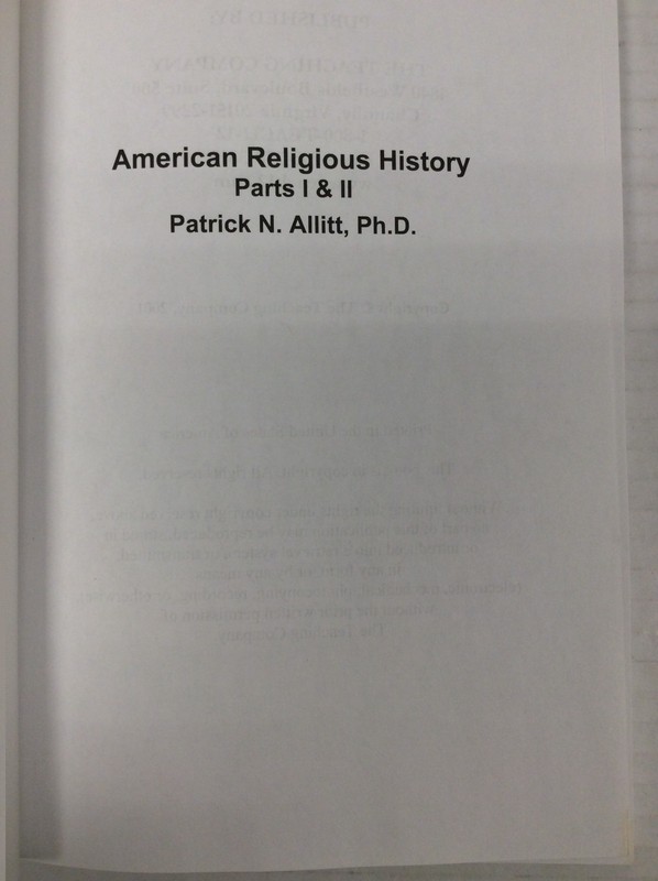 GREAT COURSES: American Religious History Parts 1 and 2 12 CDs plus Guidebook gallery