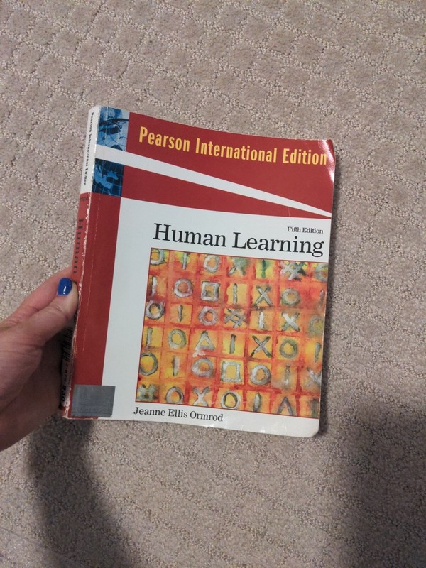 Human Learning 5E by Jeanne Ellis Ormrod 5th International Paperback Edition