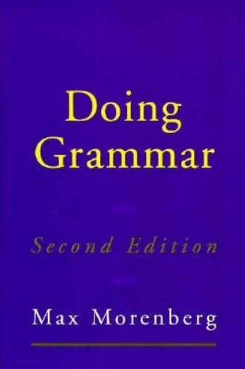 Doing Grammar Paperback Max Morenberg