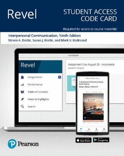 Interpersonal Communication: Relating to Others — Revel Access Code