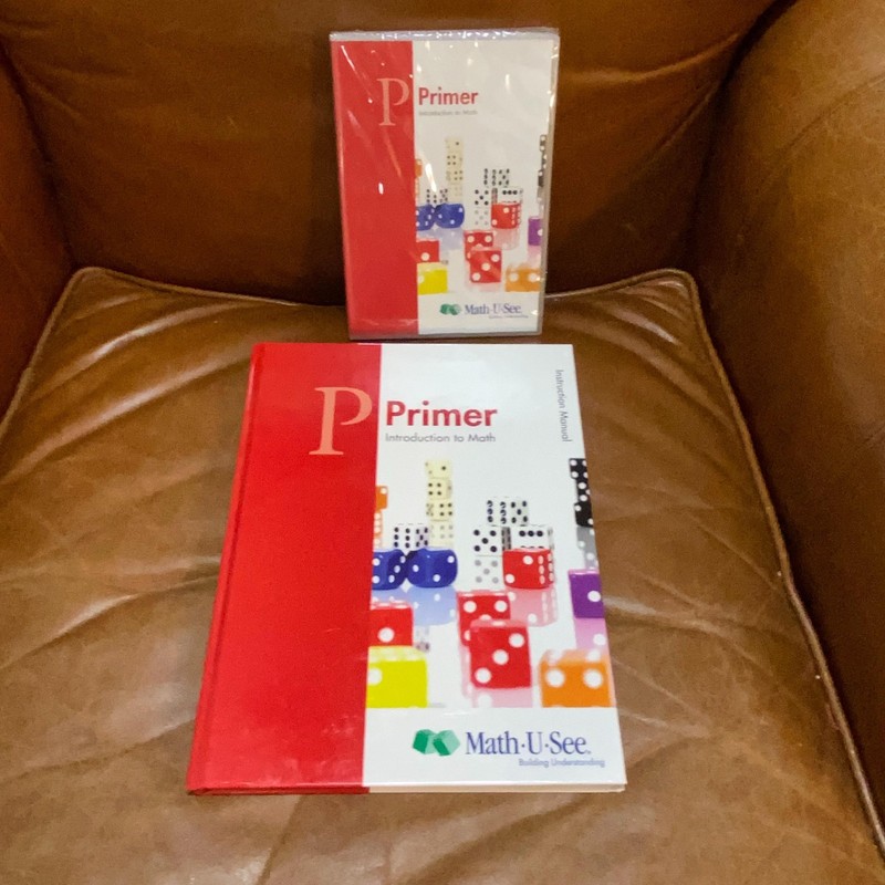 Math-U-See Primer Introduction to Math Instruction Manual & DVD Set Homeschool