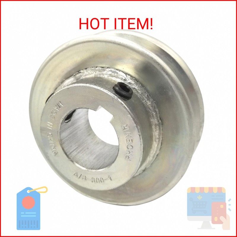 V-Belt Pulley - 1in. Bore, 3in. Outside Dia.