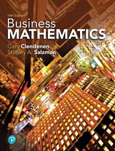 Business Mathematics – Paperback, by Clendenen Gary; Salzman – Very Good o