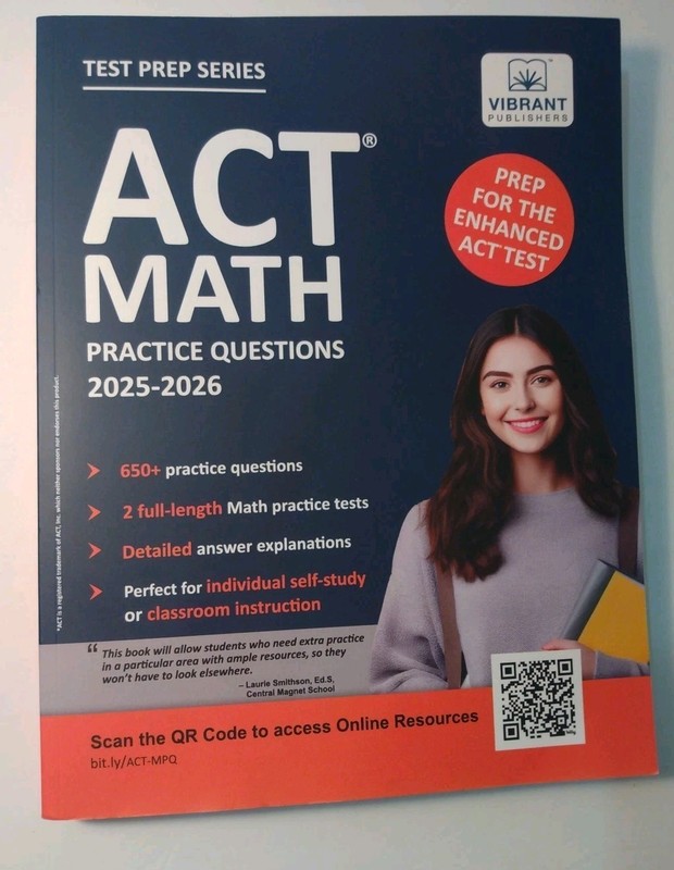 ACT Math Practice Questions, 2026 Edition – 650+ Questions, 2 Full-Length Tests