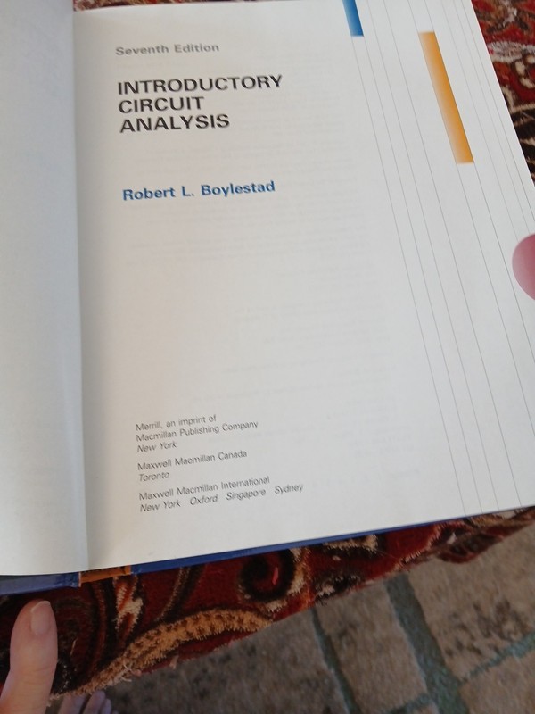Introductory Circuit Analysis by Robert L. Boylestad (1993, Hardcover) gallery