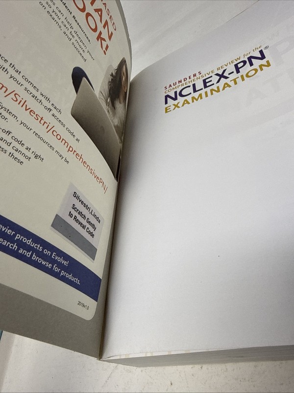 Comprehensive Review For The NCLEX- PN Exam 9th Ed *Unused W/ Cover Dam. W/code gallery