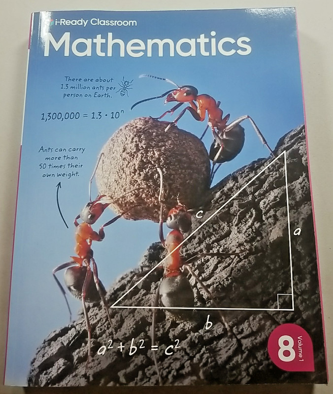 i-Ready Classroom Mathematics Grade 8 Student Edition Textbook Volume 1 New