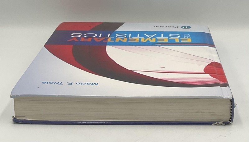 Elementary Statistics Mario F. Triola 2018 Pearson 13e Hardcover Blue HC gallery