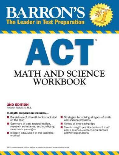 Barron’s ACT Math and Science Workbook, 2nd Edition (Barron’s Act Math & – GOOD