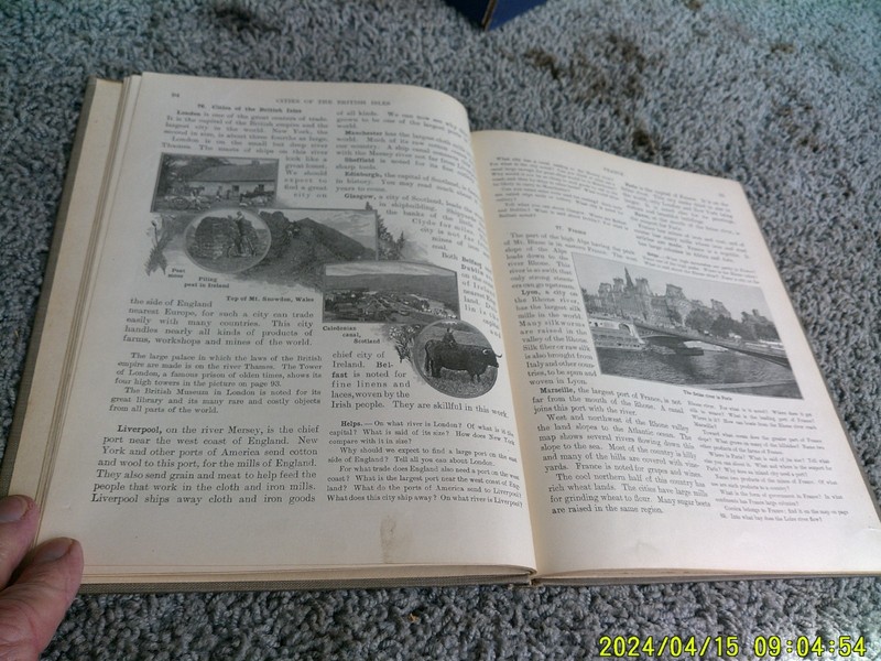 FRYE'S FIRST STEPS IN GEOGRAPHY. Part 2. 1st ed. 1906. Ex-Town of Oakland gallery
