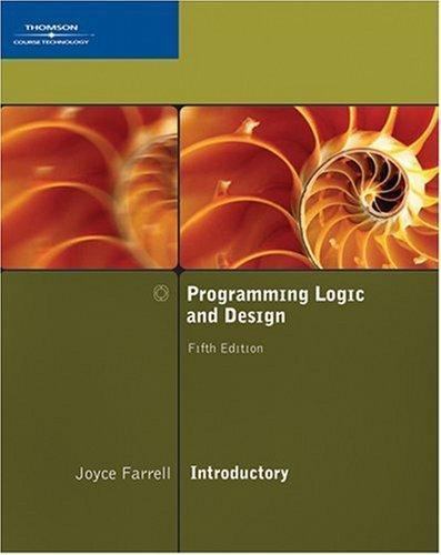 Programming Logic and Design, Introductory