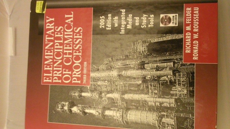 Elementary Principles of Chemical Process