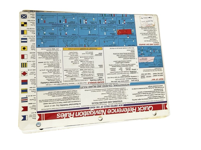 4 Davis Quick Reference Cards Navigation Rules Boating Guide Coastwise Piloting gallery