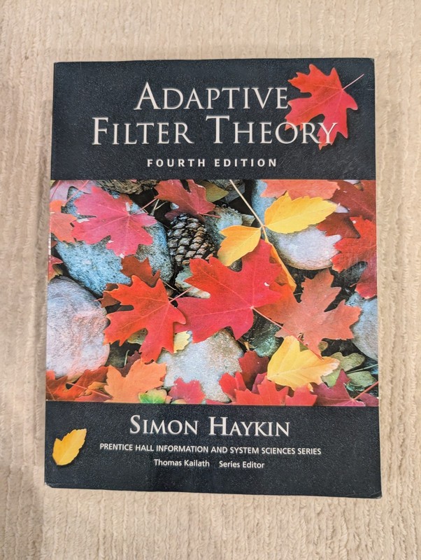 Adaptive Filter Theory by Simon Haykin Paperback 4th Edition