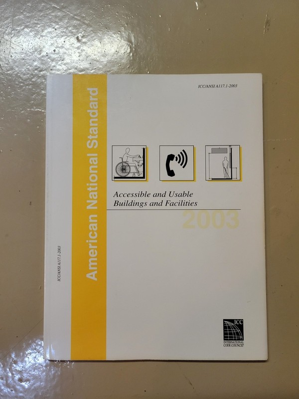 2003 ICC/ANSI Guidelines: For Accessible & Useable Buildings & Facilities
