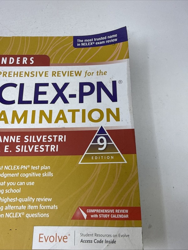 Comprehensive Review For The NCLEX- PN Exam 9th Ed *Unused W/ Cover Dam. W/code gallery