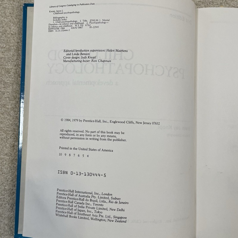 Childhood Psychopathology 2nd Edition gallery