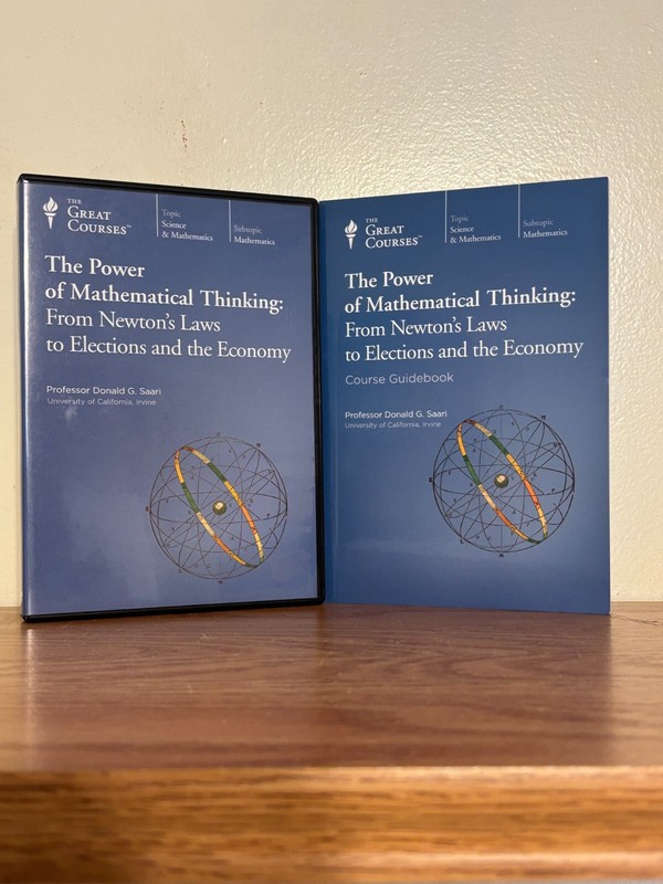 The Great Courses The Power of Mathematical Thinking Course Guidebook & 4 DVDs