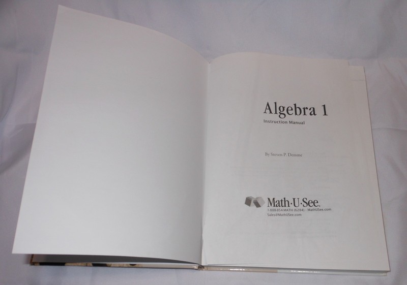 Math U See Algebra 1 Instruction Manual by Steven P. Demme (2009, Hardcover) gallery