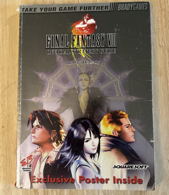 Final Fantasy VIII 8: Official Strategy Guide by David Cassady FF8 squaresoft