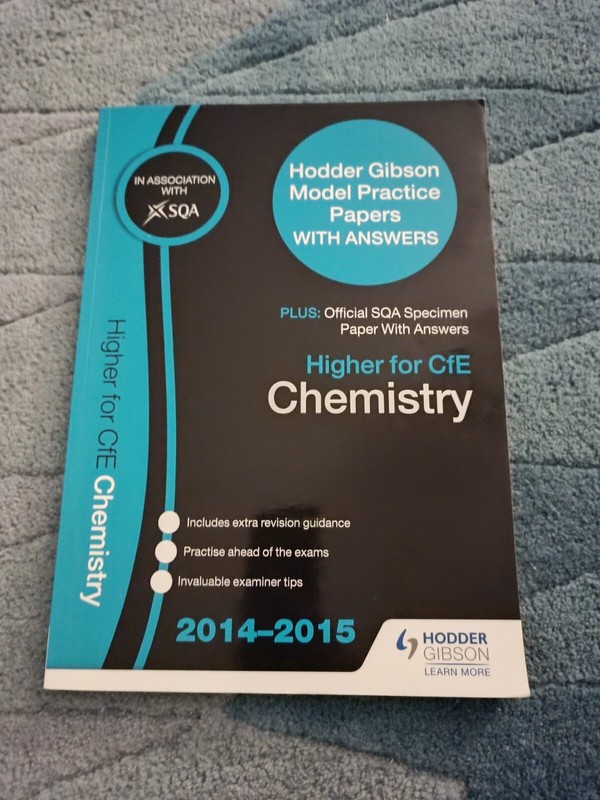 SQA Practice Papers for Higher CfE Chemistry