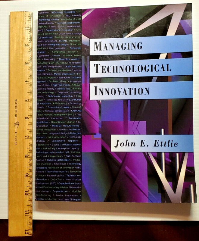 Managing Technological Innovation John E. Ettlie 2000 Softcover Book gallery
