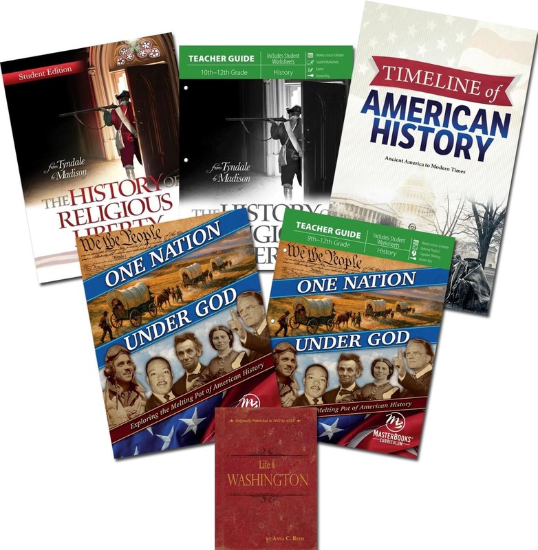 New Master Books American History Gr 10-12 ANNIVERSARY LOT One Nation Under God